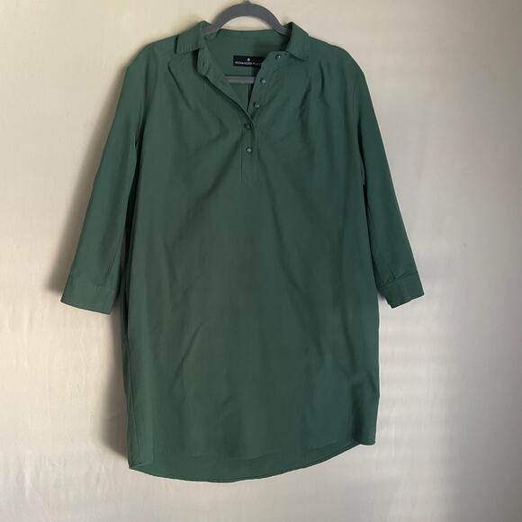 Pomander Place Green Shirt Dress. Size small. Great condition. - Picture 1 of 7